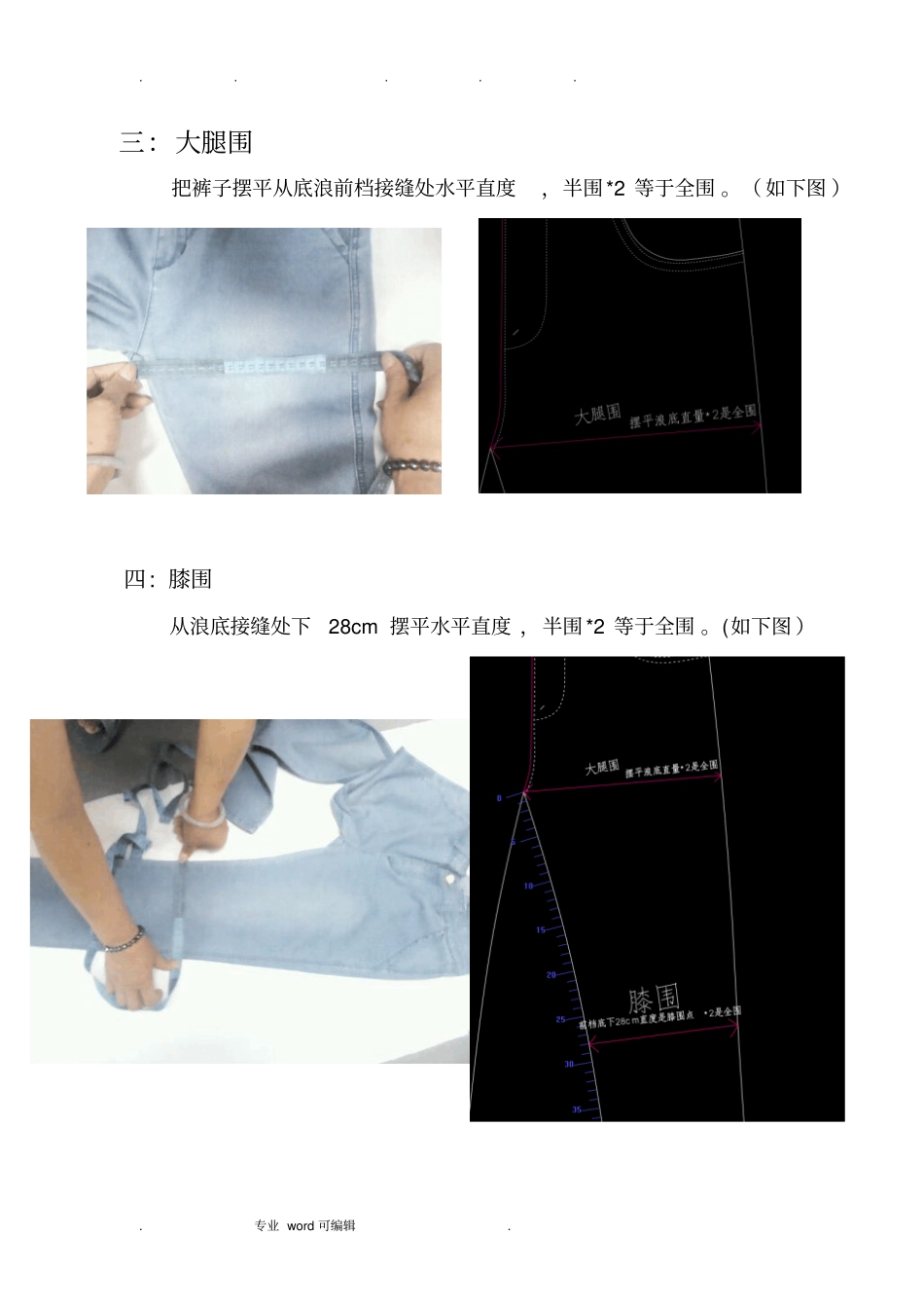 裤子部位尺寸测量方法_第2页