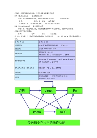 西北农林科技大学单片机知识点