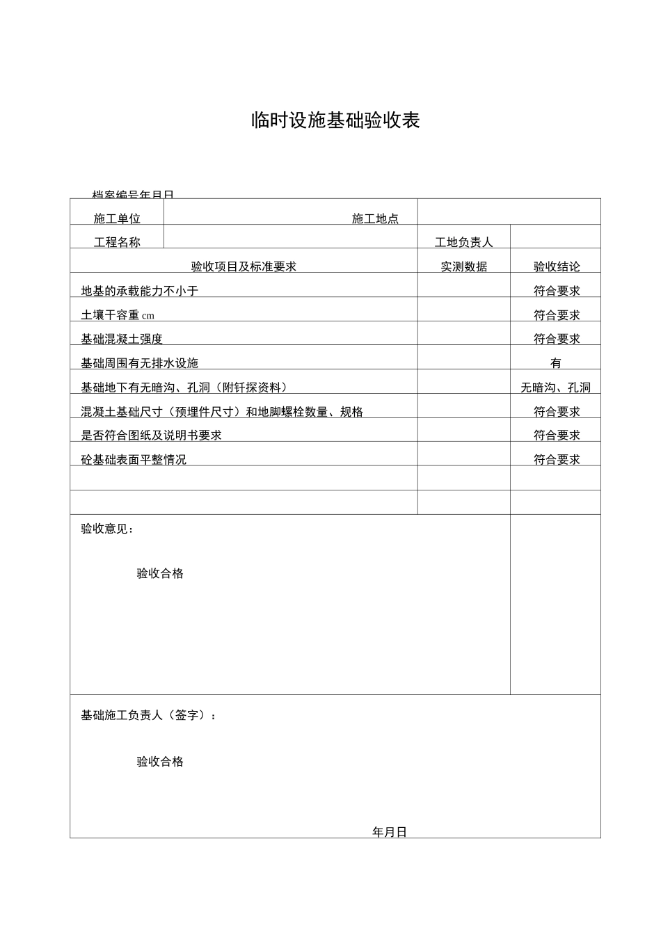 施工现场临时设施验收核查表_第3页