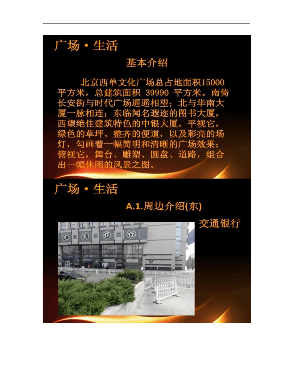西单文化广场分析调研_第2页