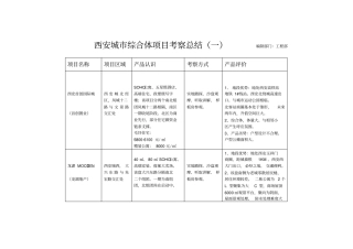西安城综合体项目考察总结