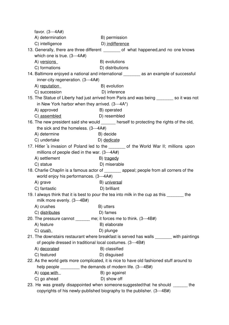 西安石油大学大二上英语题库9_第2页