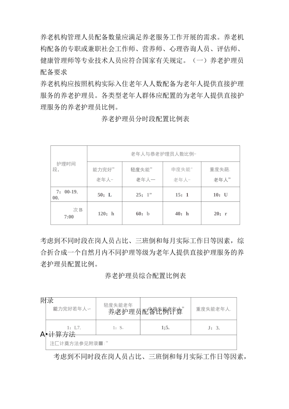 养老机构工作人员配置标准_第2页