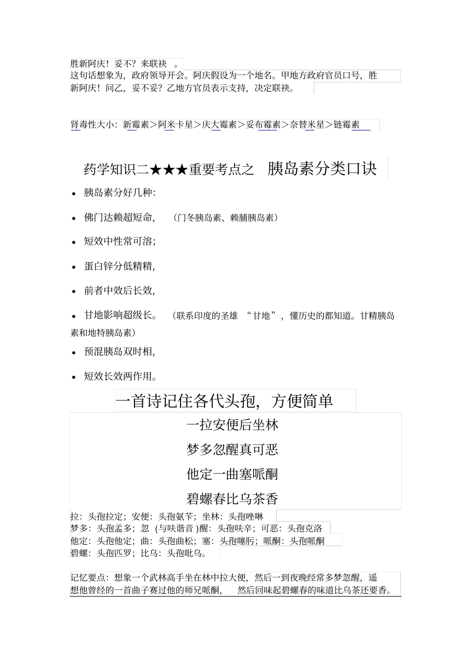 西药药二口诀_第2页