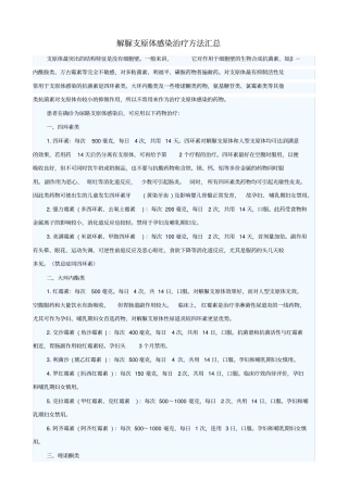 解脲支原体感染治疗方法汇总