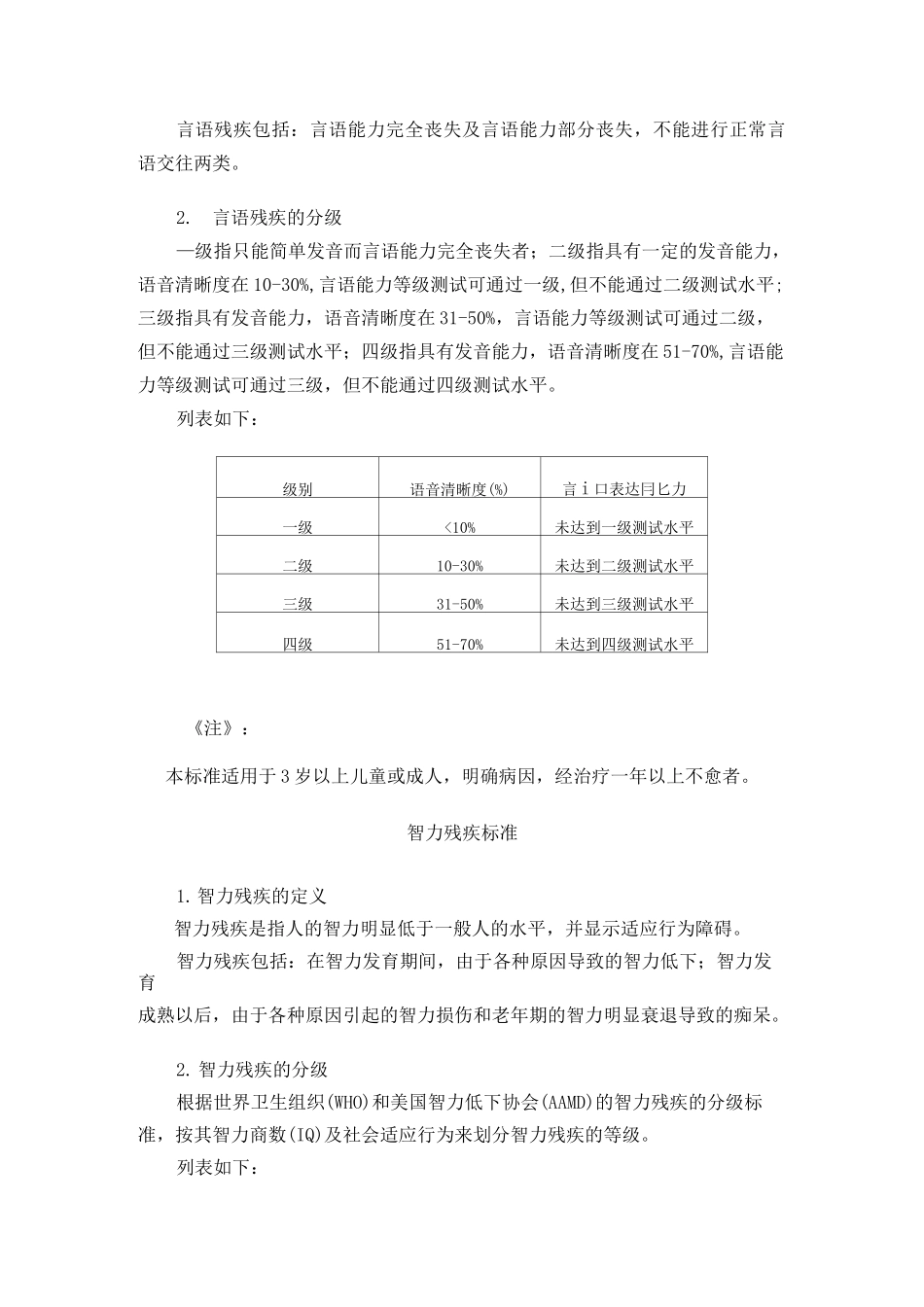 中国残疾人评定标准_第3页