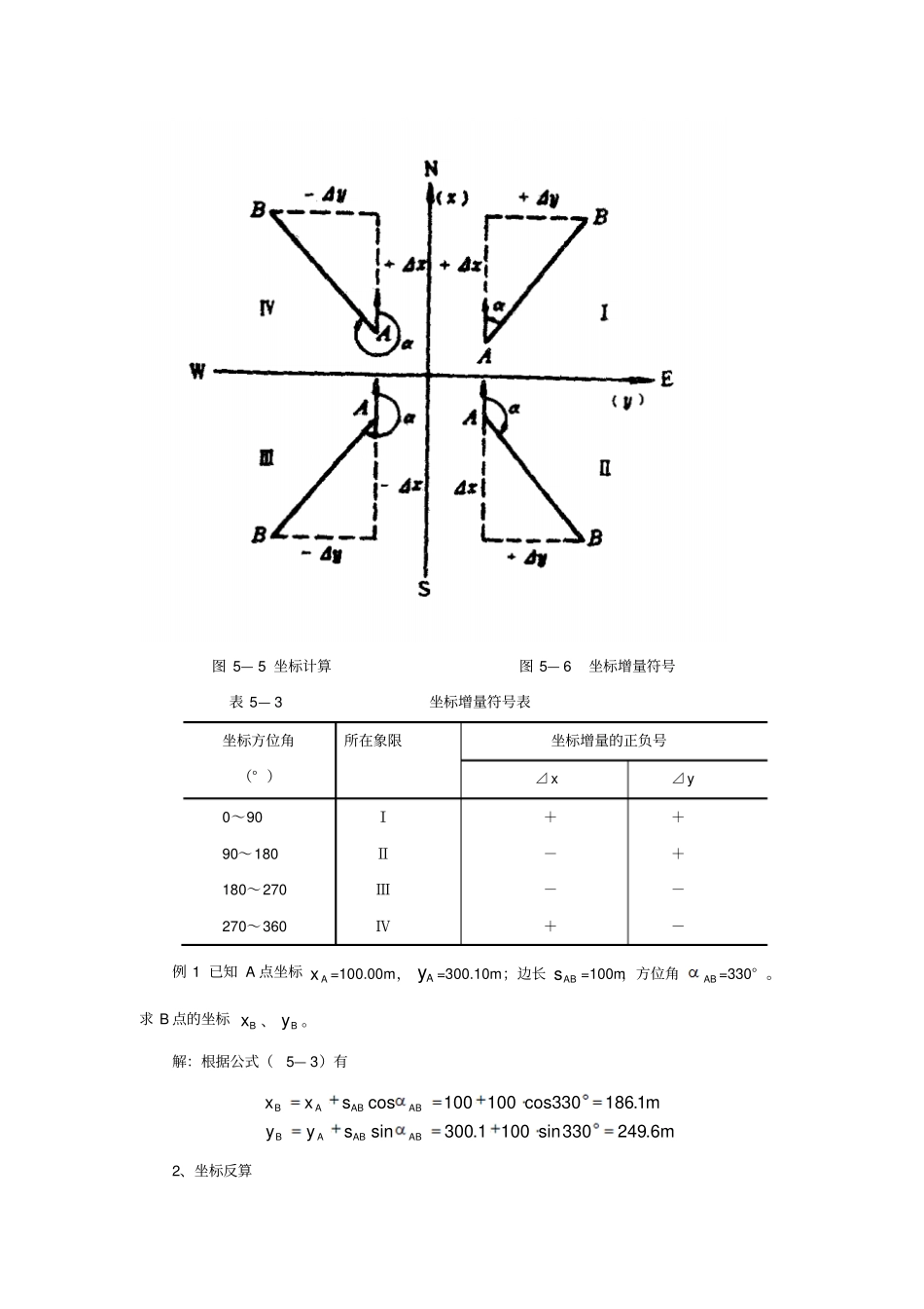 计算坐标与坐标方位角的基本公式_第3页