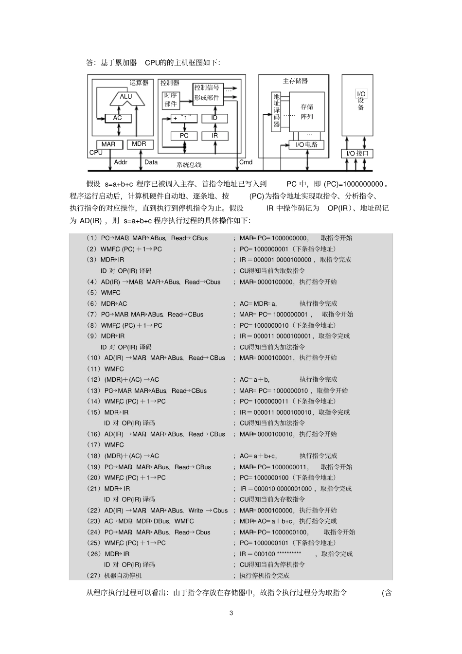 计算机组成原理习题解答全解_第3页