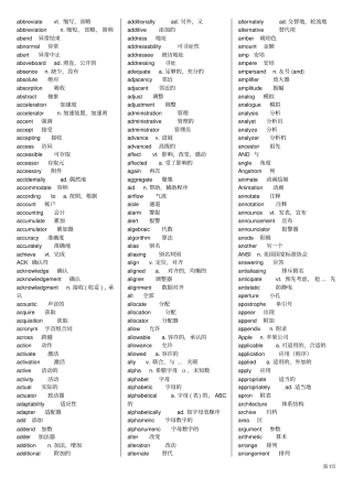 计算机英语单词