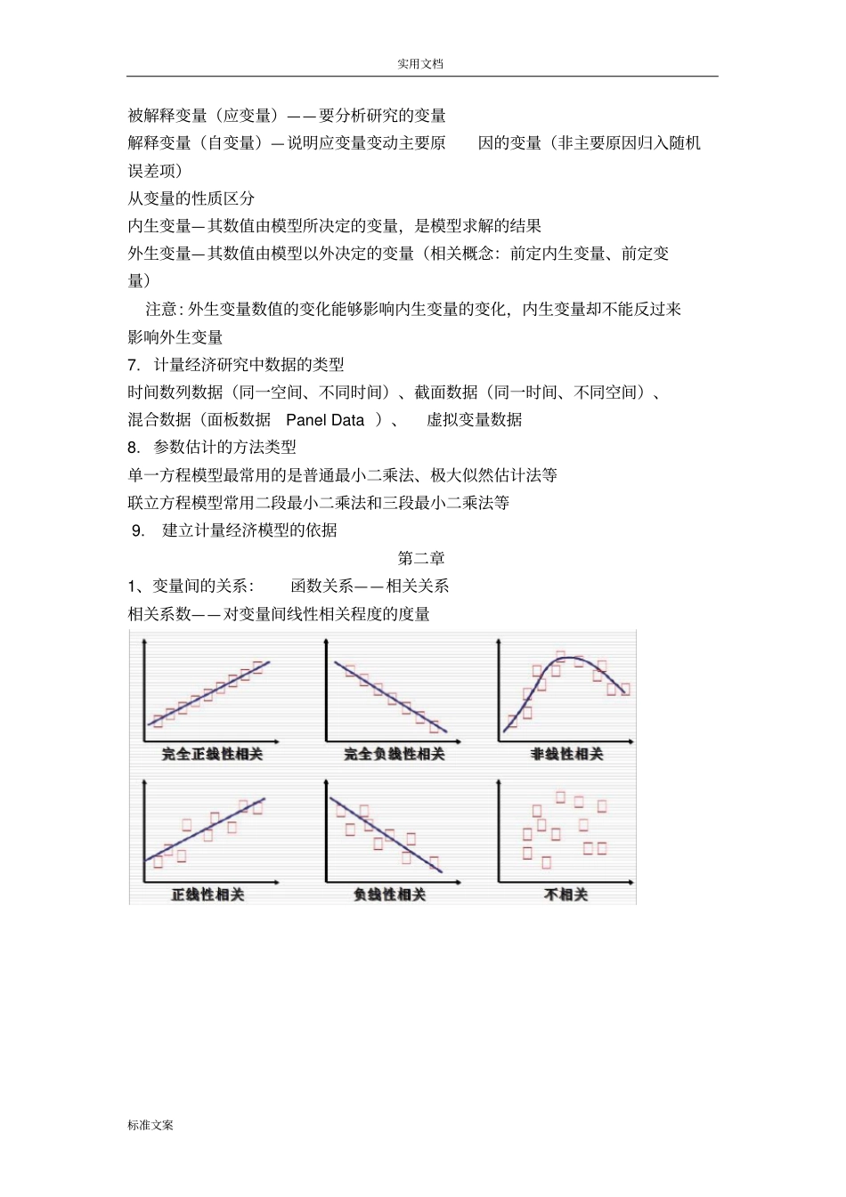 计量经济学复习重点_第2页
