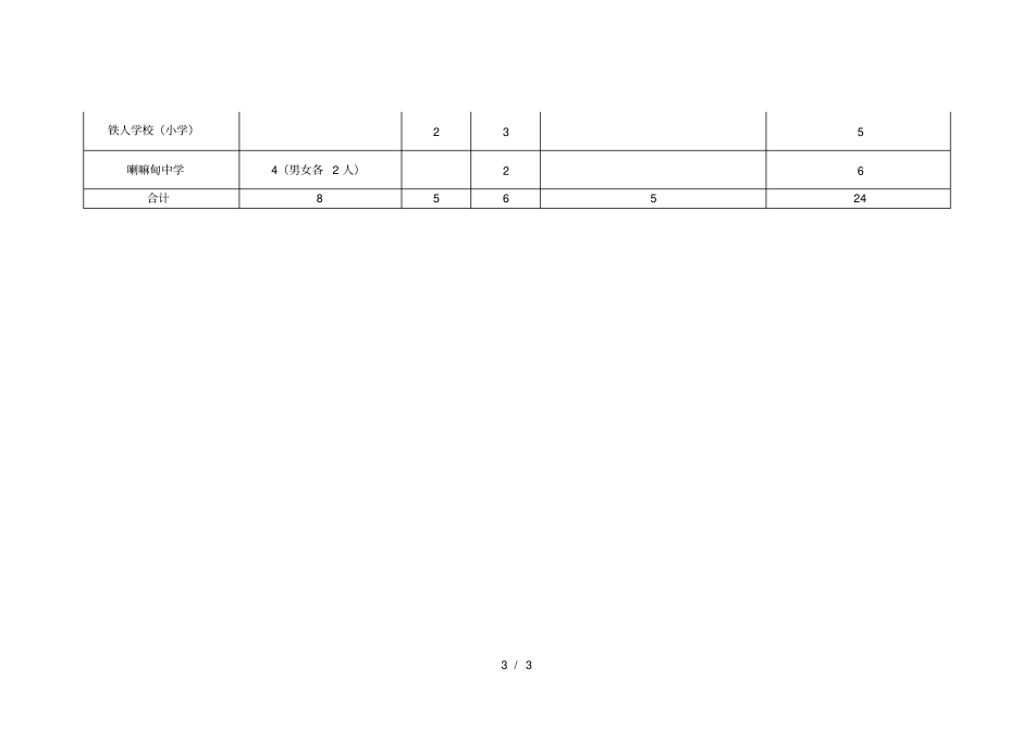 让胡路区中学外聘教师招聘计划表_第3页