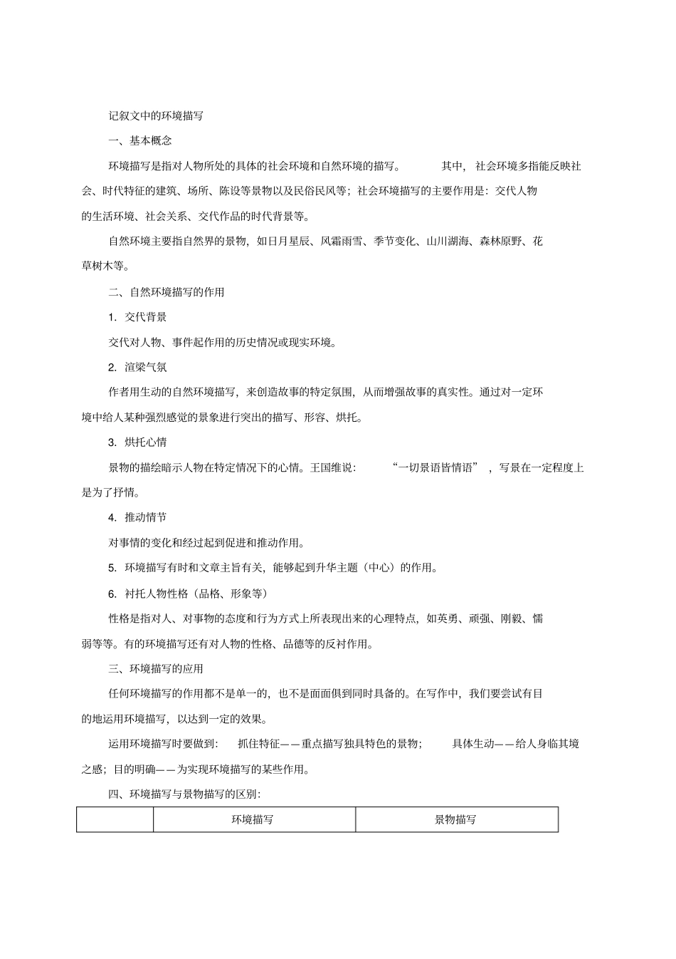 记叙文中的环境描写_第1页