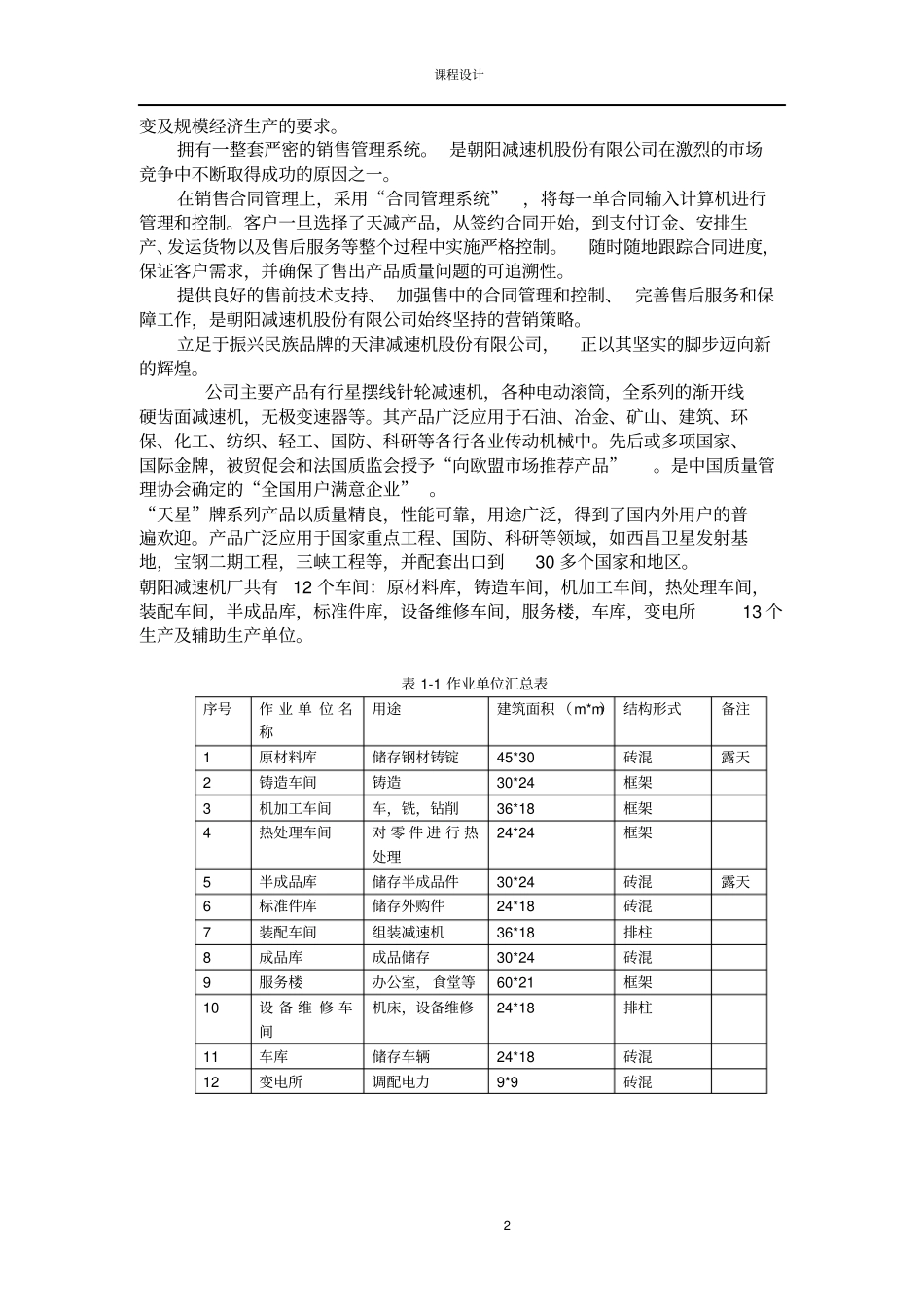 设施规划课程设计设计内容概要_第2页