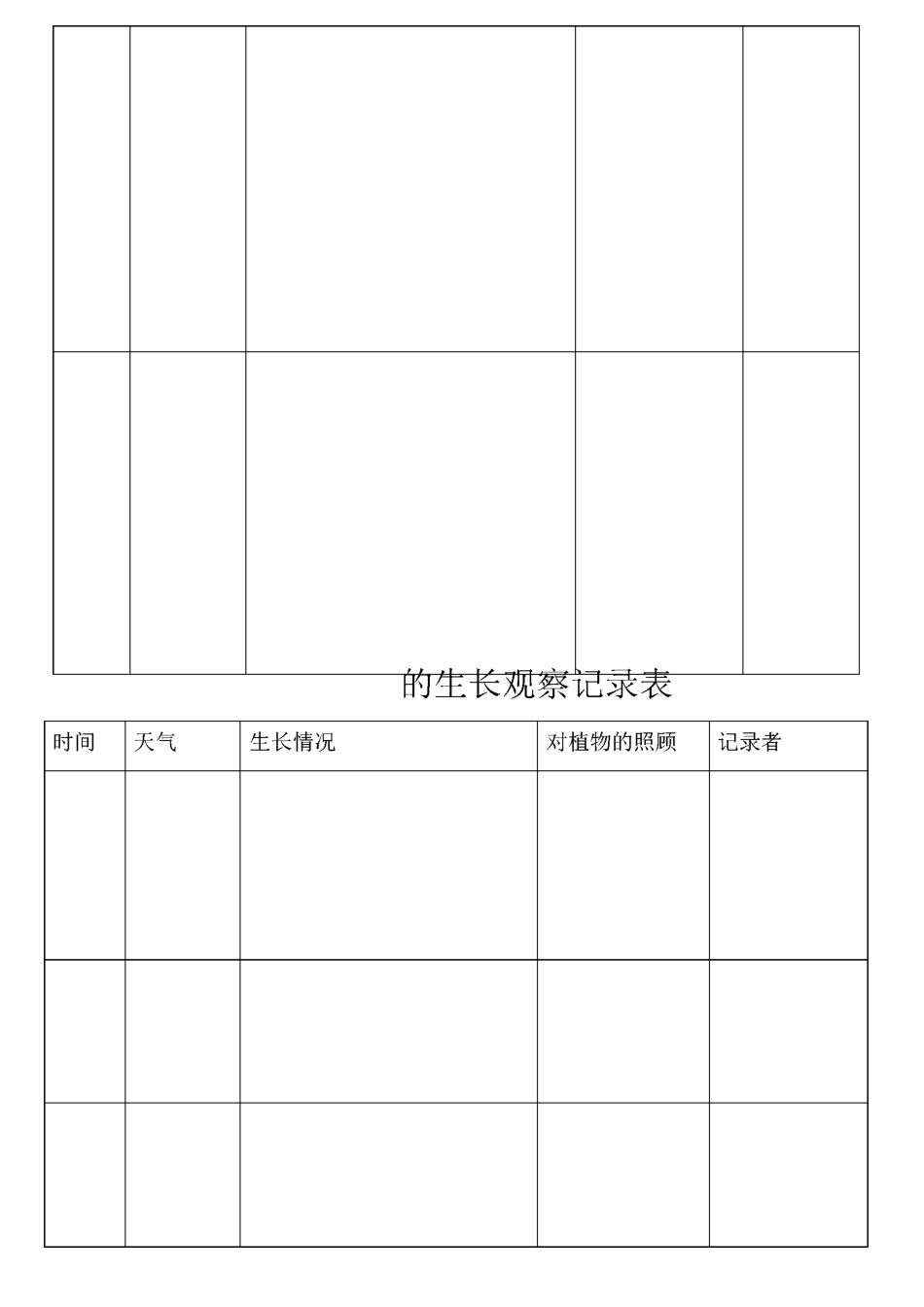 植物生长观察记录表_第3页