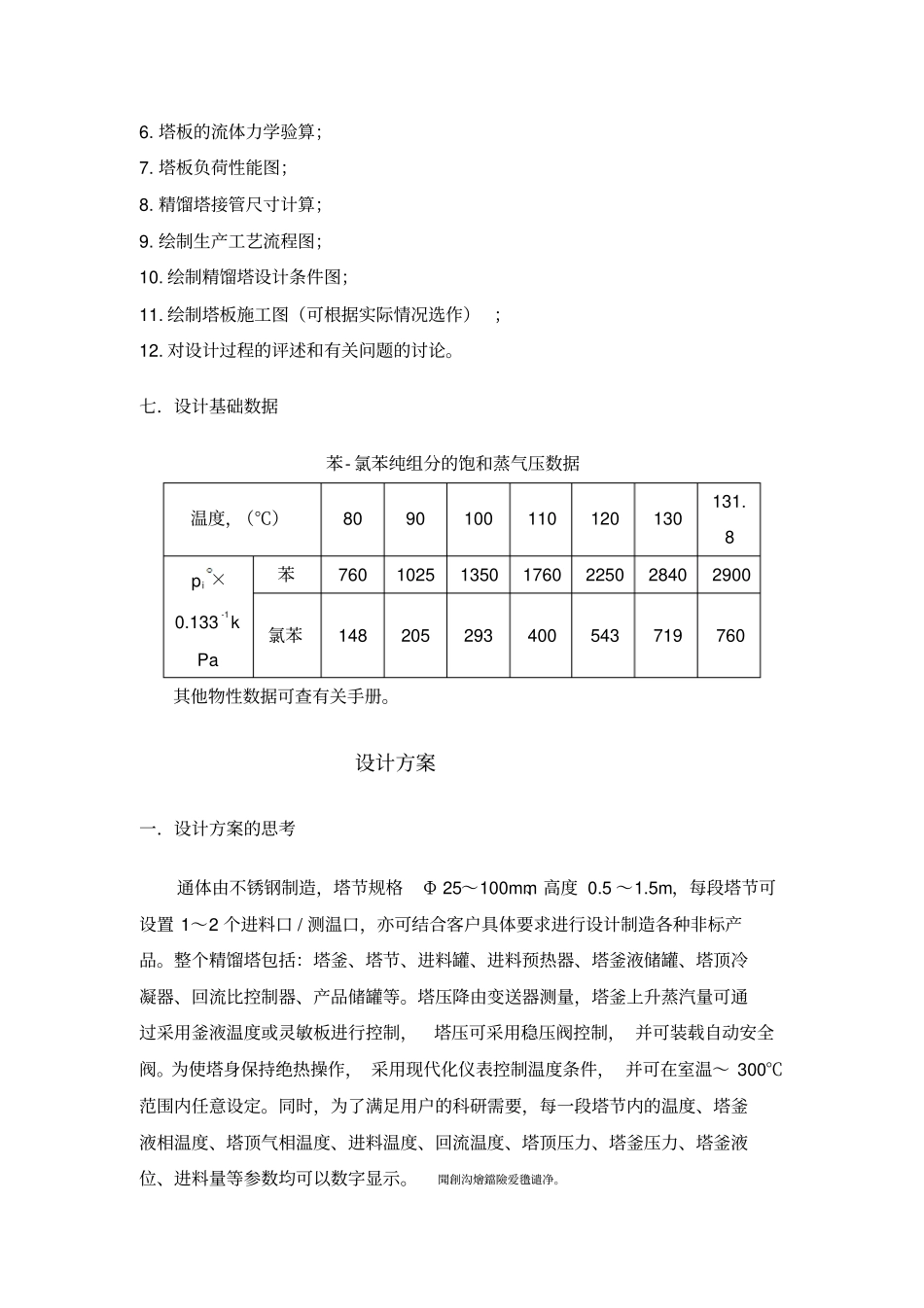设计一座苯氯苯连续板式精馏塔_第2页
