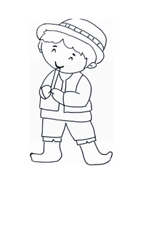 少数民族服饰简笔画