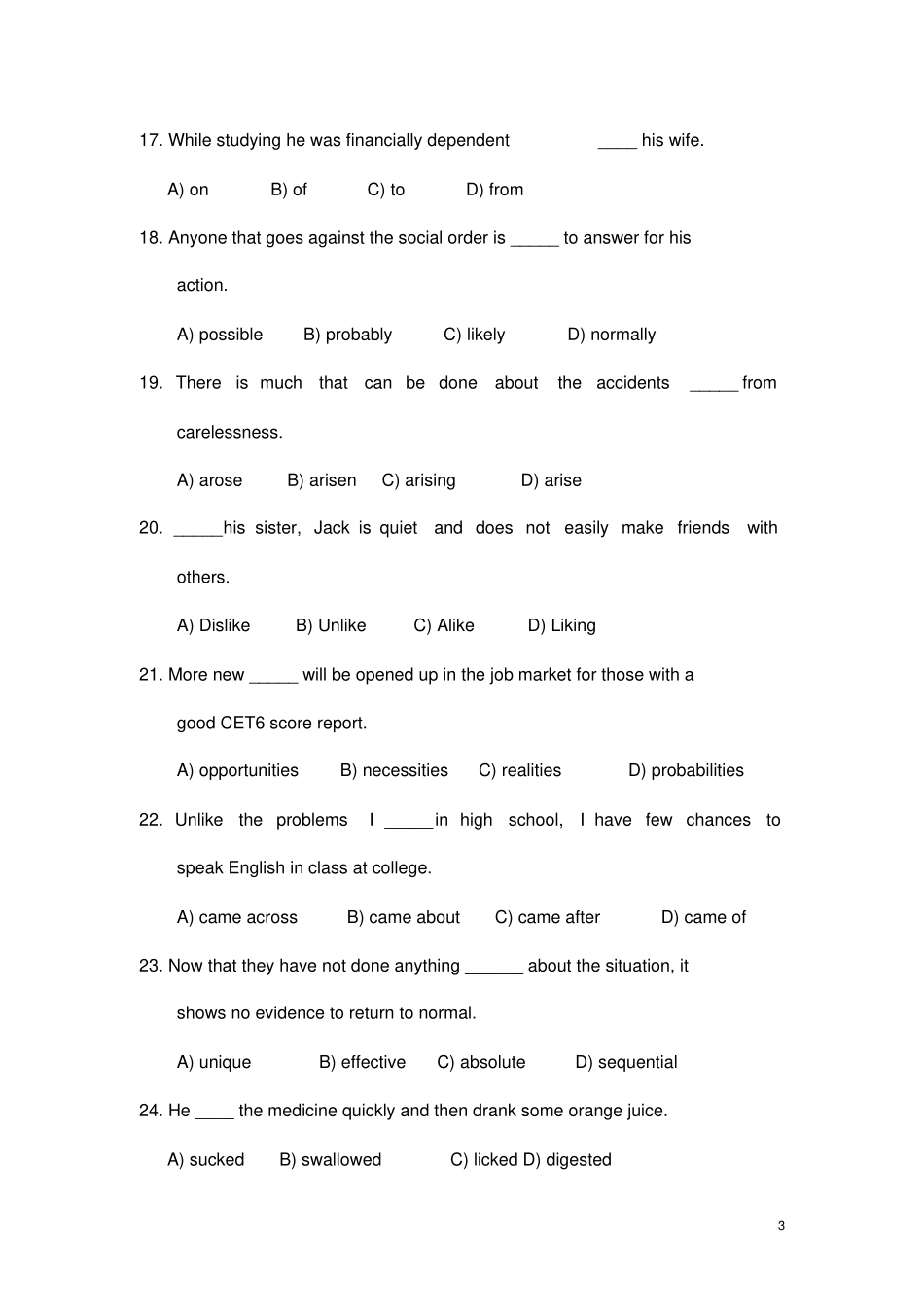 词汇精练240题1_第3页