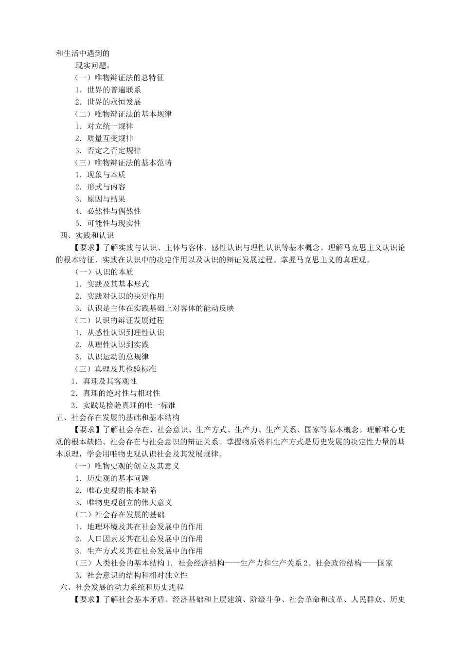 版全国各类成人高等学校招生复习考试大纲_第2页