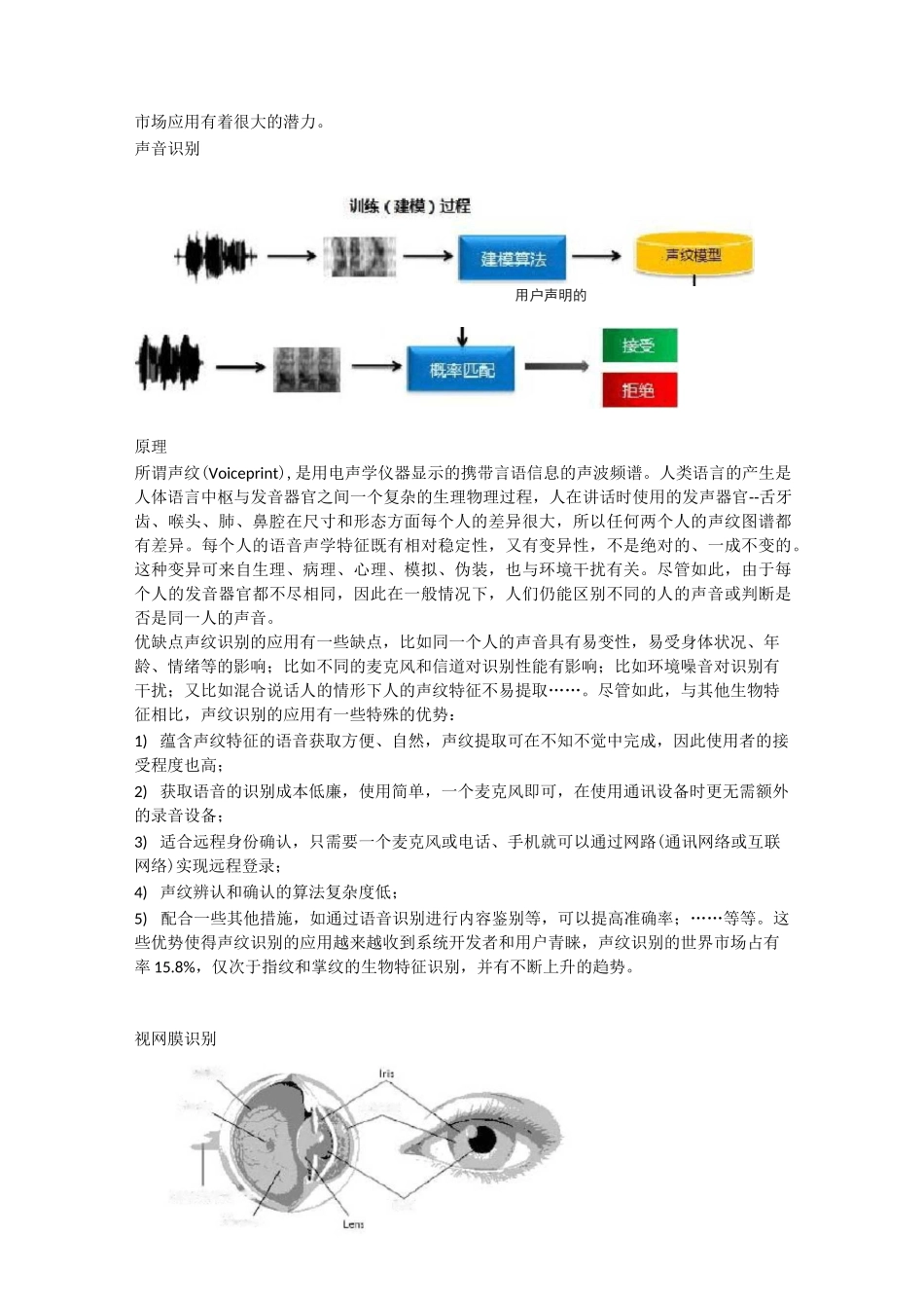 详解指纹识别声音识别虹膜识别等六种生物识别技术原理_第2页