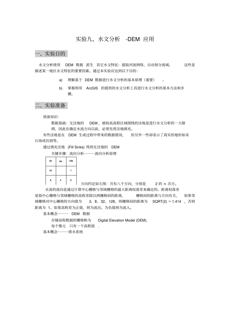 试验水文分析DEM应用_第1页