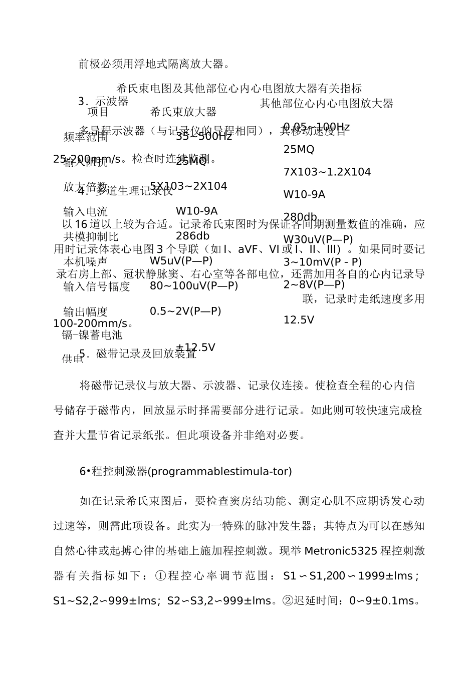 电生理检查的适应症及禁忌症_第3页