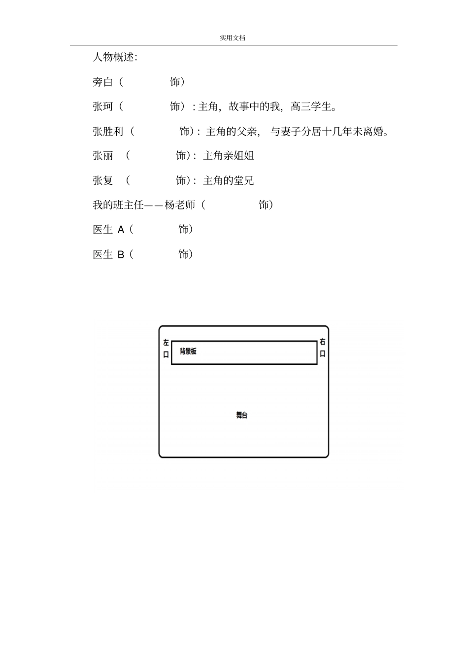 话剧剧本格式例：父亲地老皮鞋_第2页