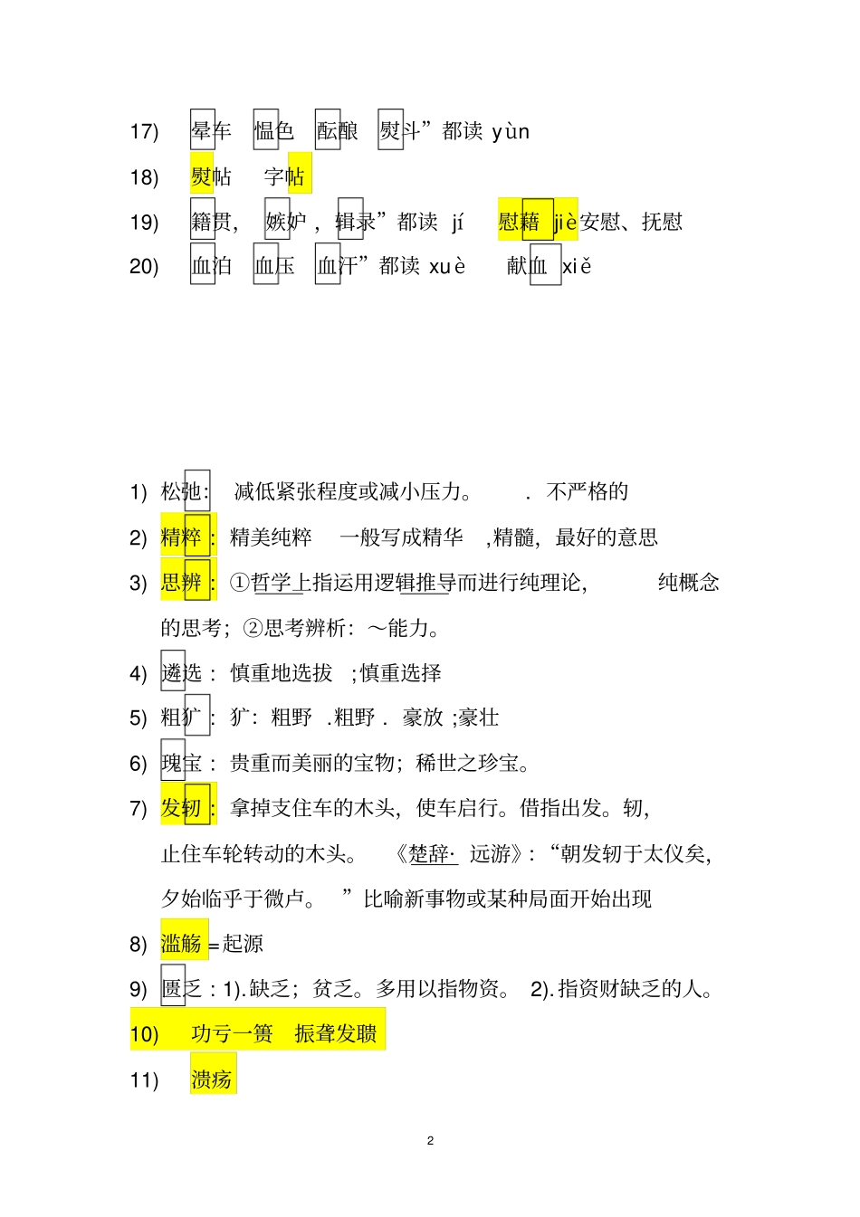 语文专转本考试必考点_第2页