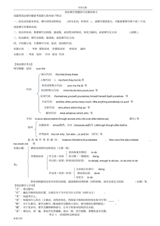 语法填空答题技巧及强化练习