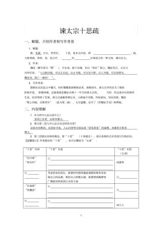 谏太参考资料宗十思疏