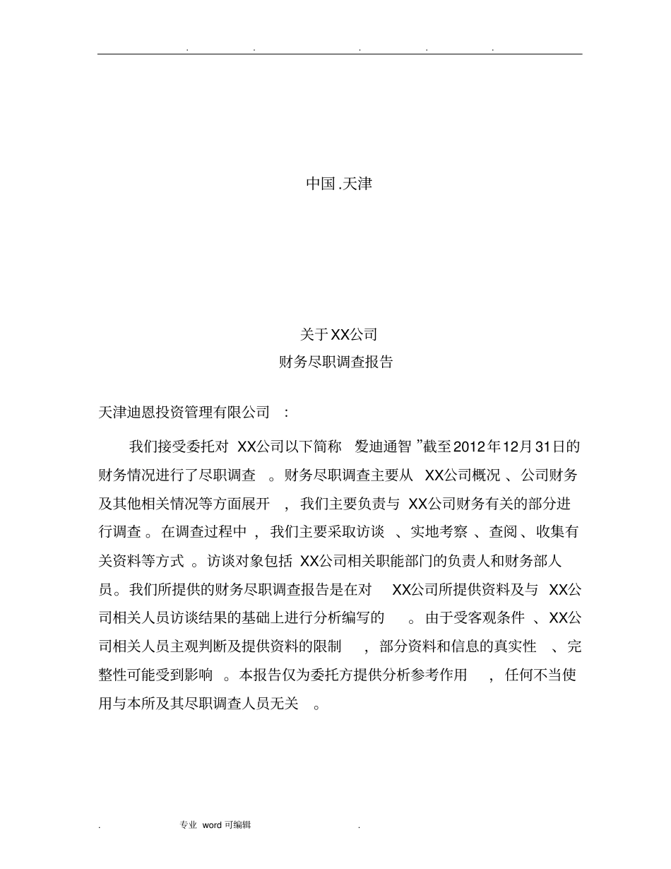 财务尽调报告_第2页