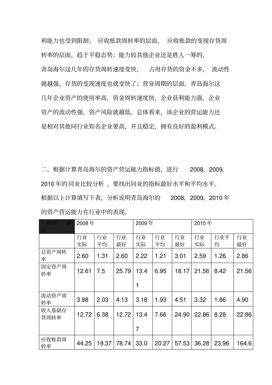 财务报表分析第二次形考作业_第2页