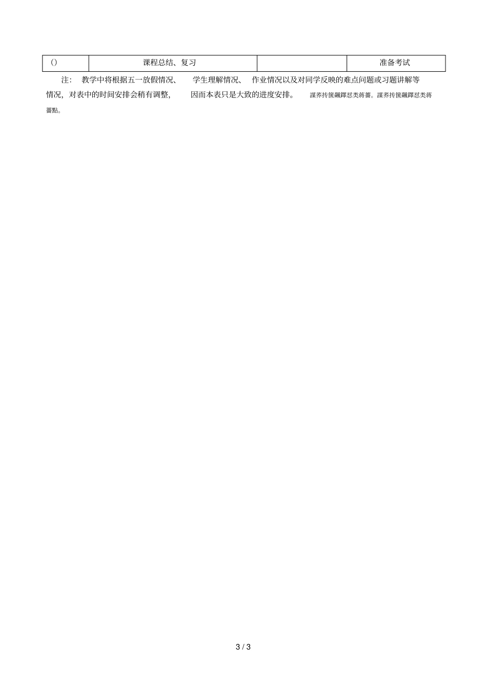 财政学课程授课计划_第3页