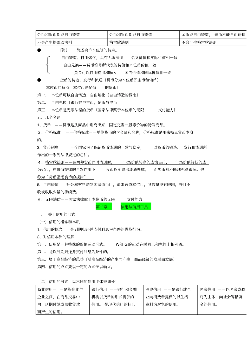 货币银行学复习笔记_第3页