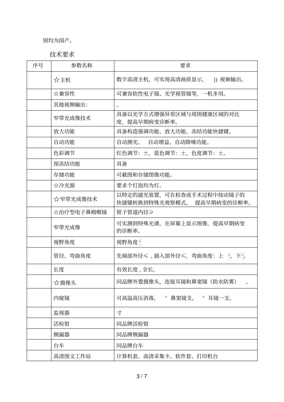 货物技术参数及要求_第3页