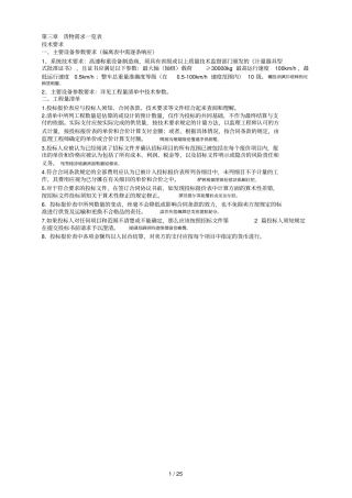 货物需求一览表