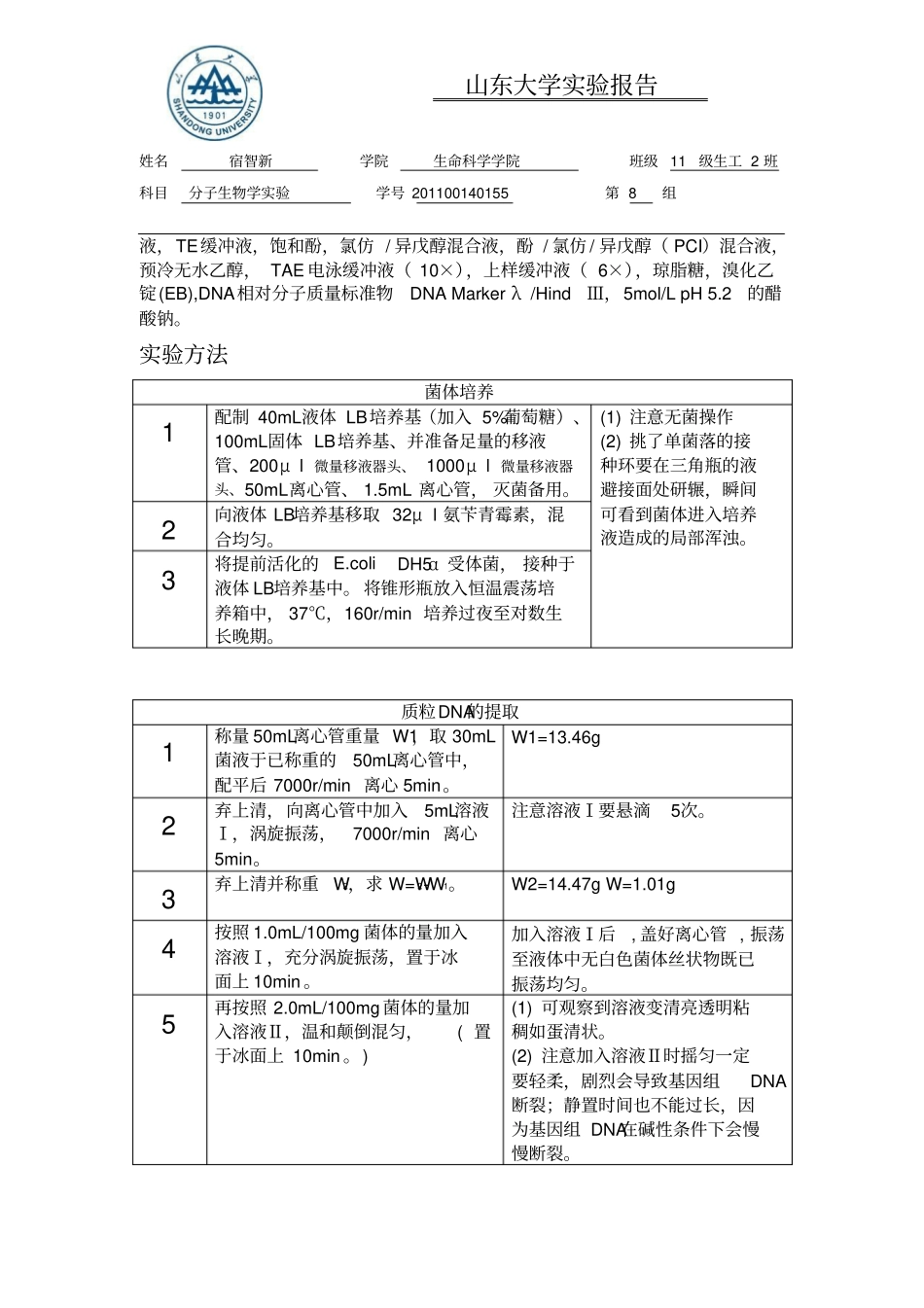 质粒DNA的提取、纯化与鉴定分析_第3页