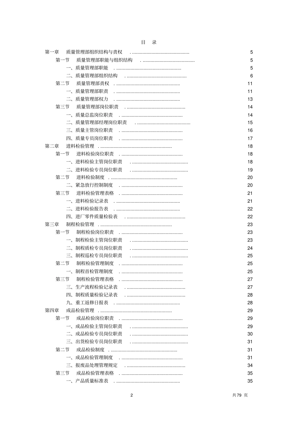 质量管理部规范化管理细则_第2页