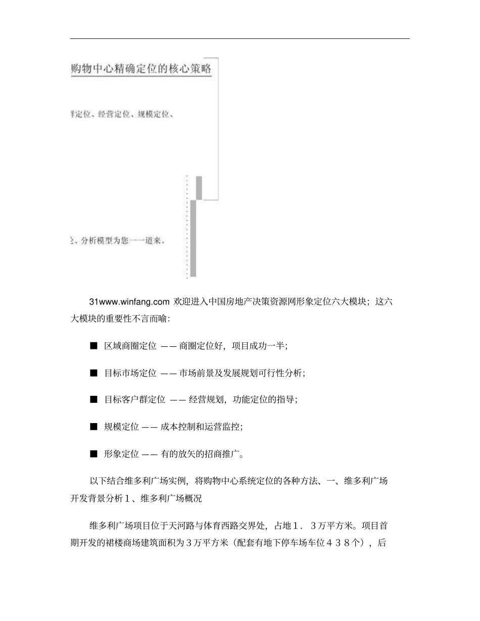 购物中心精确定位的核心策略解析_第3页