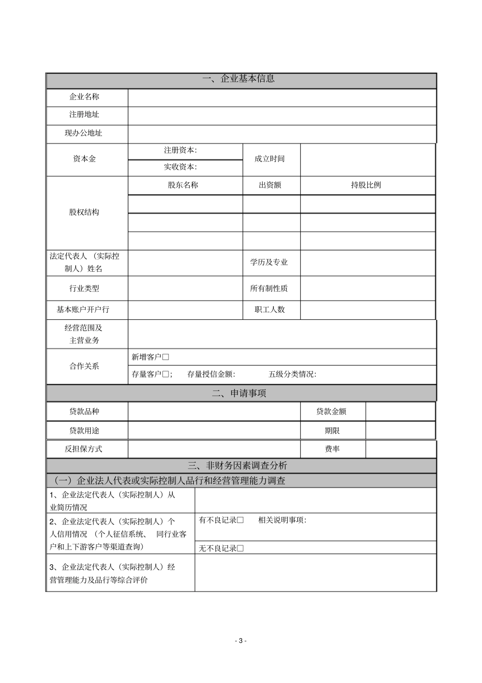 贷款担保业务调查报告模板_第3页
