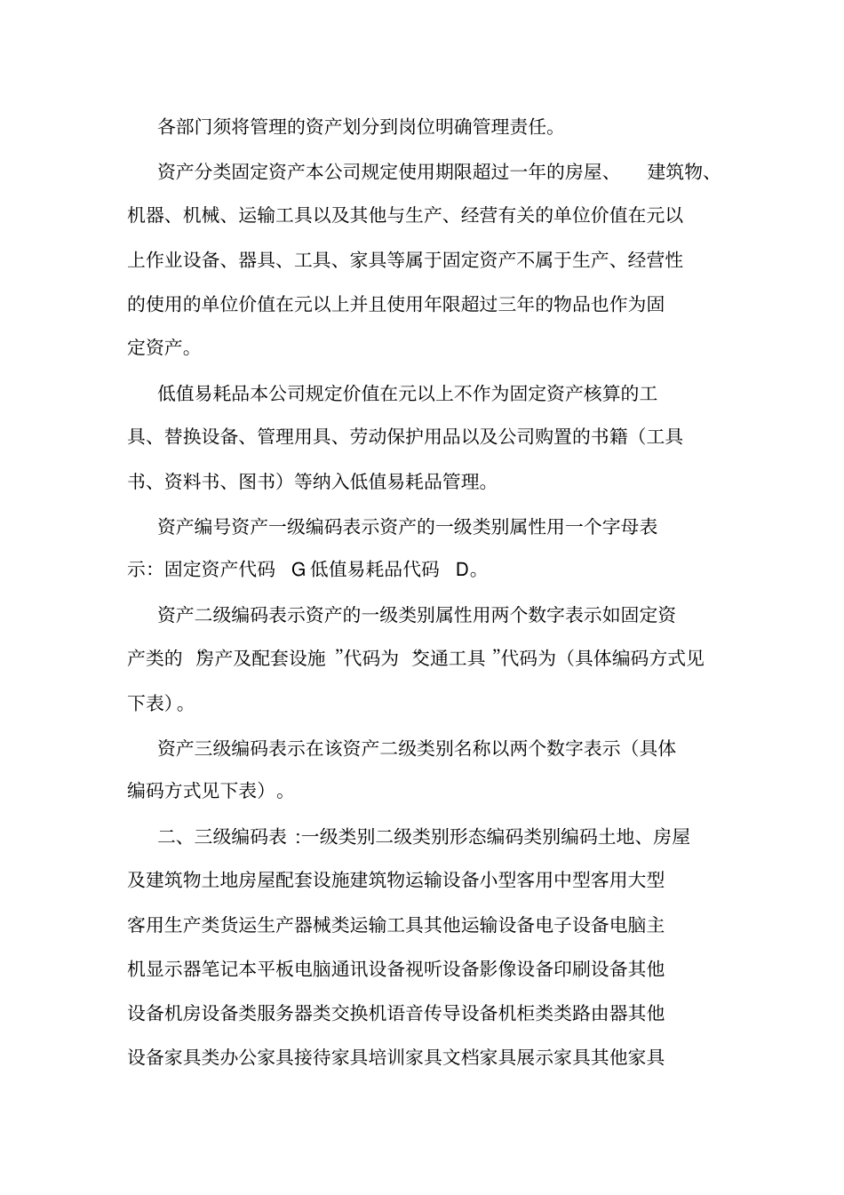 资产管理制度执行细则可编辑_0_第2页