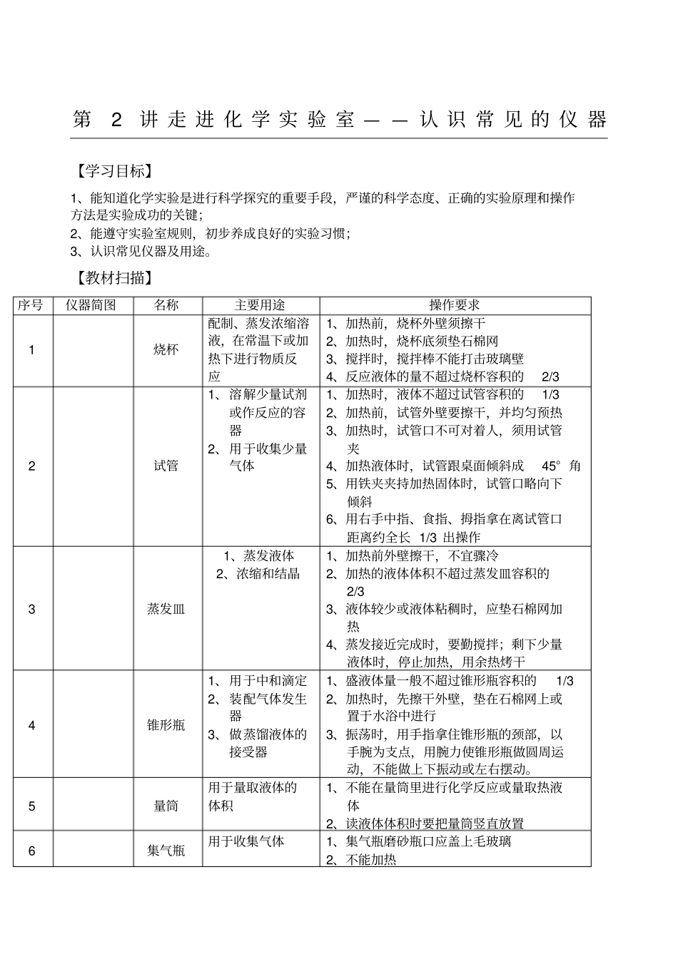走进化学试验室认识常见的仪器_第1页