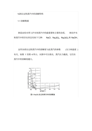 超临界机组水汽理化过程系列讲座分析