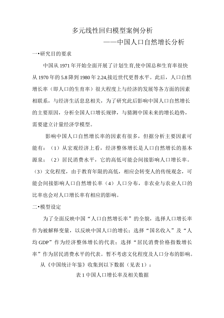 多元线性回归模型案例(DOC)_第1页