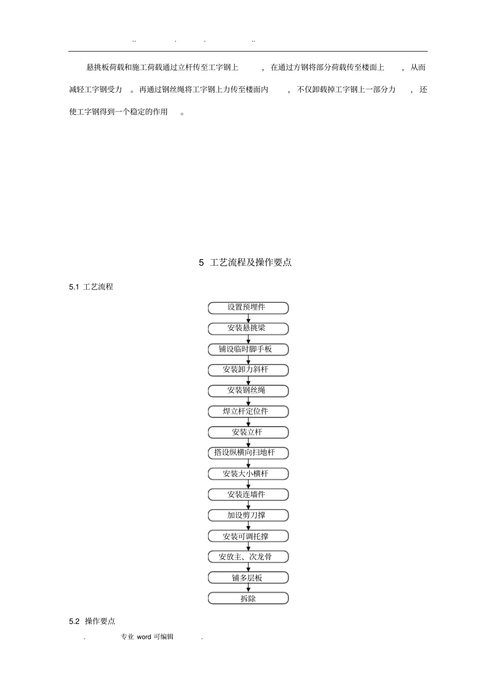 超高大跨度悬挑脚手架施工工法_第2页
