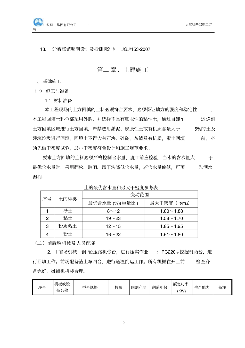 足球场基础施工方案_第3页