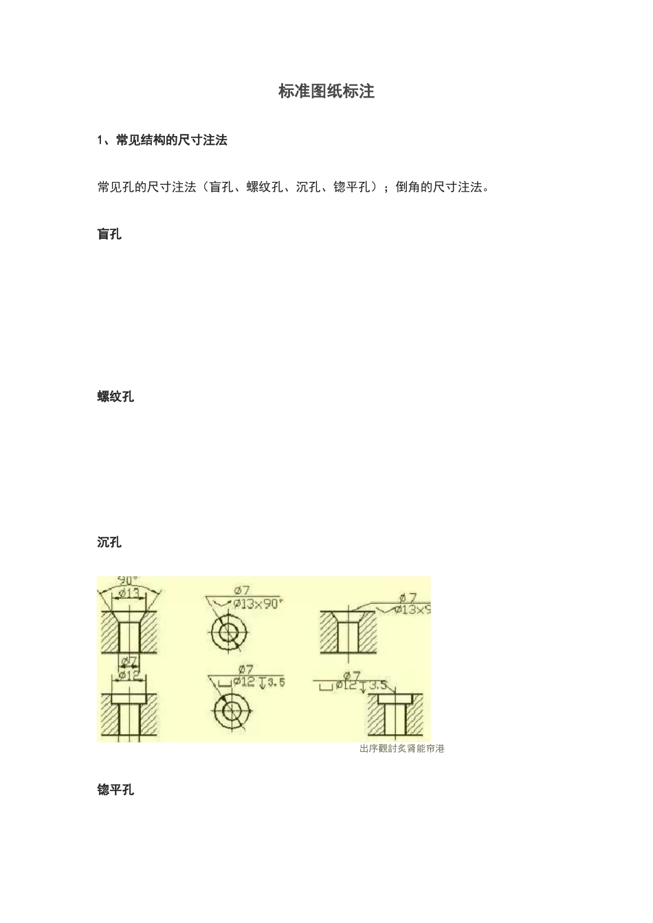 零件图纸常见的标注方法_第1页