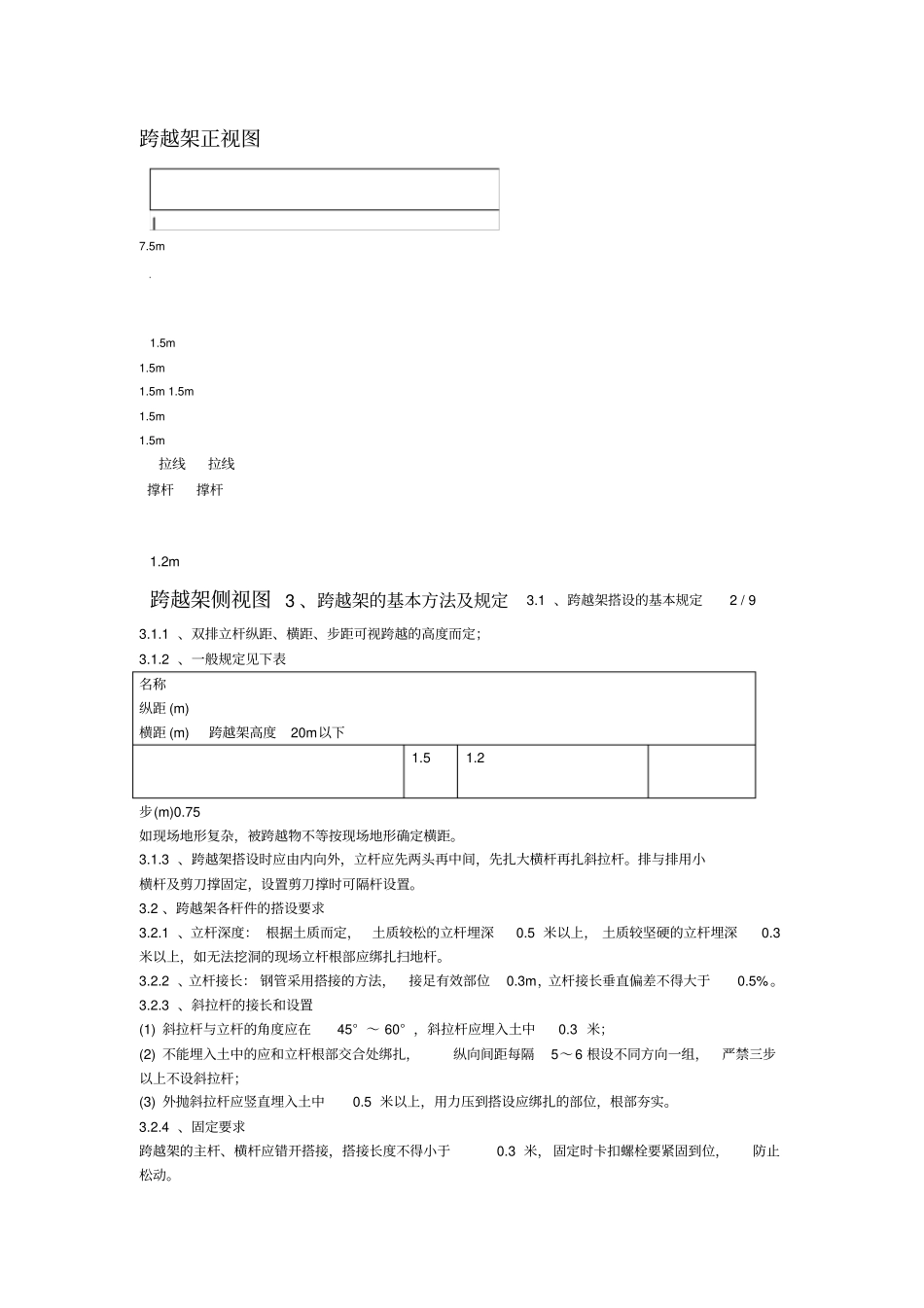 跨越架搭设施工方案_第3页