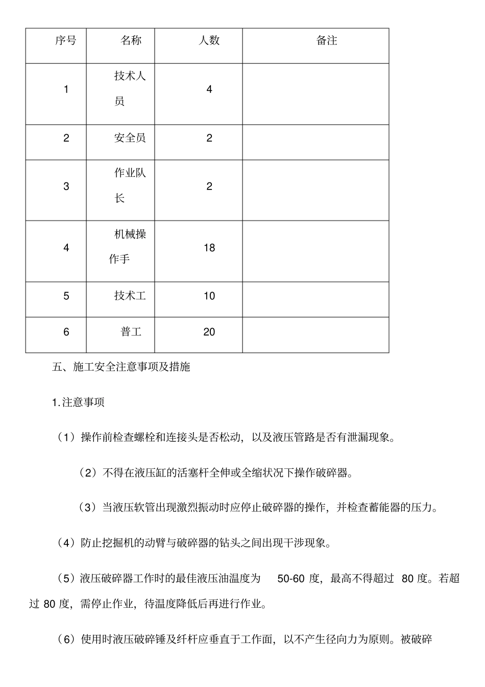 路基石方破碎开挖施工方案_第3页
