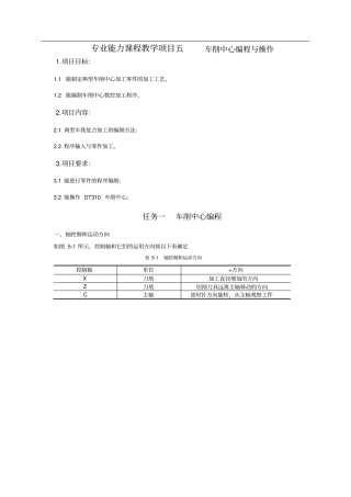 车削中心编程与操作