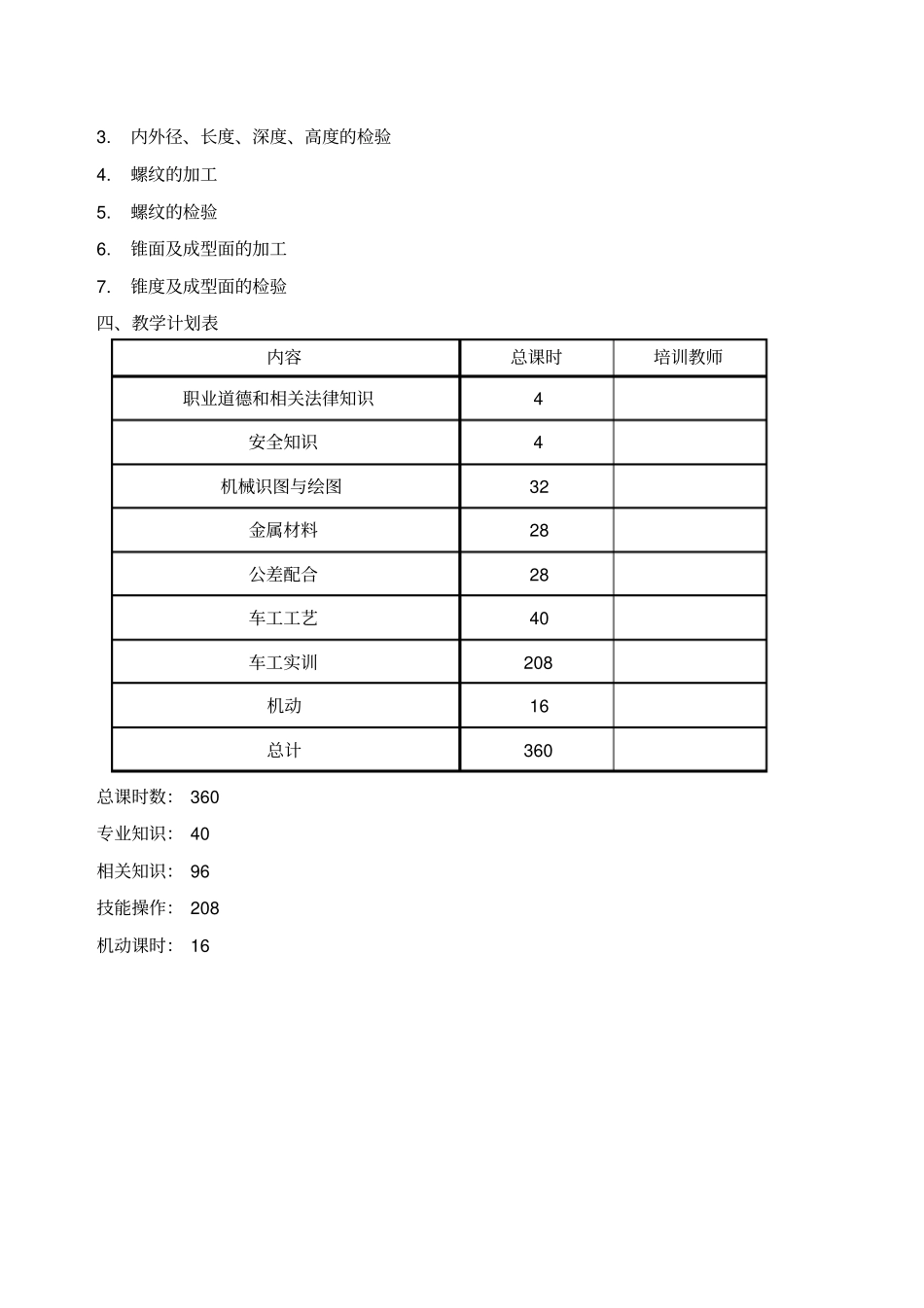 车工培训大纲_第2页